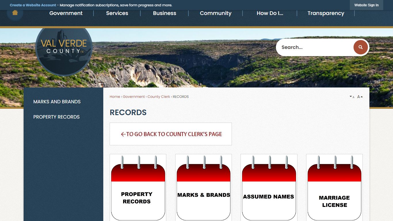 RECORDS | Val Verde County, TX